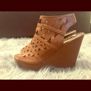 Cognac Madden Girl Wedges